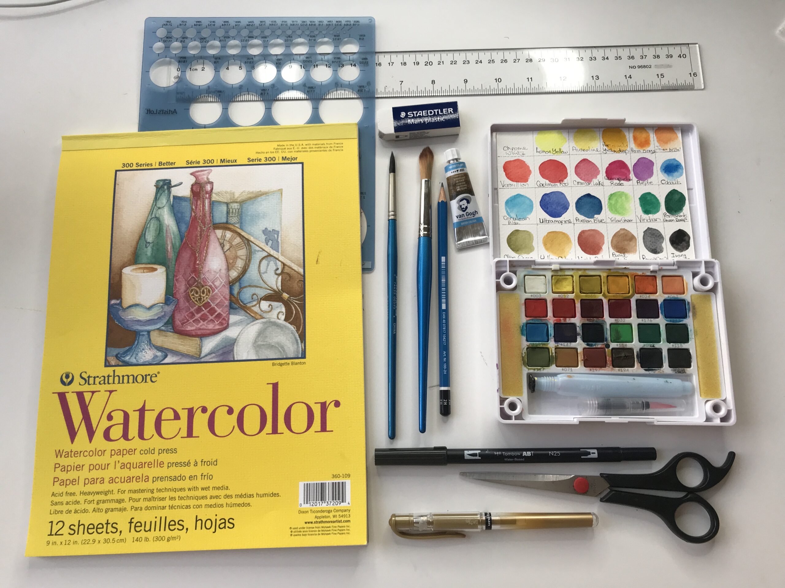 art-supplies-on-a-desk