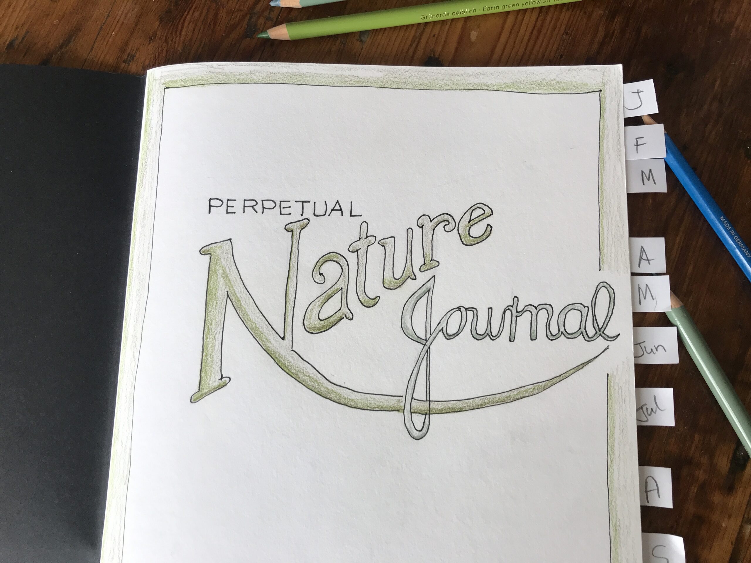Perpetual Nature Journal 🌱 Setup and Cover Page