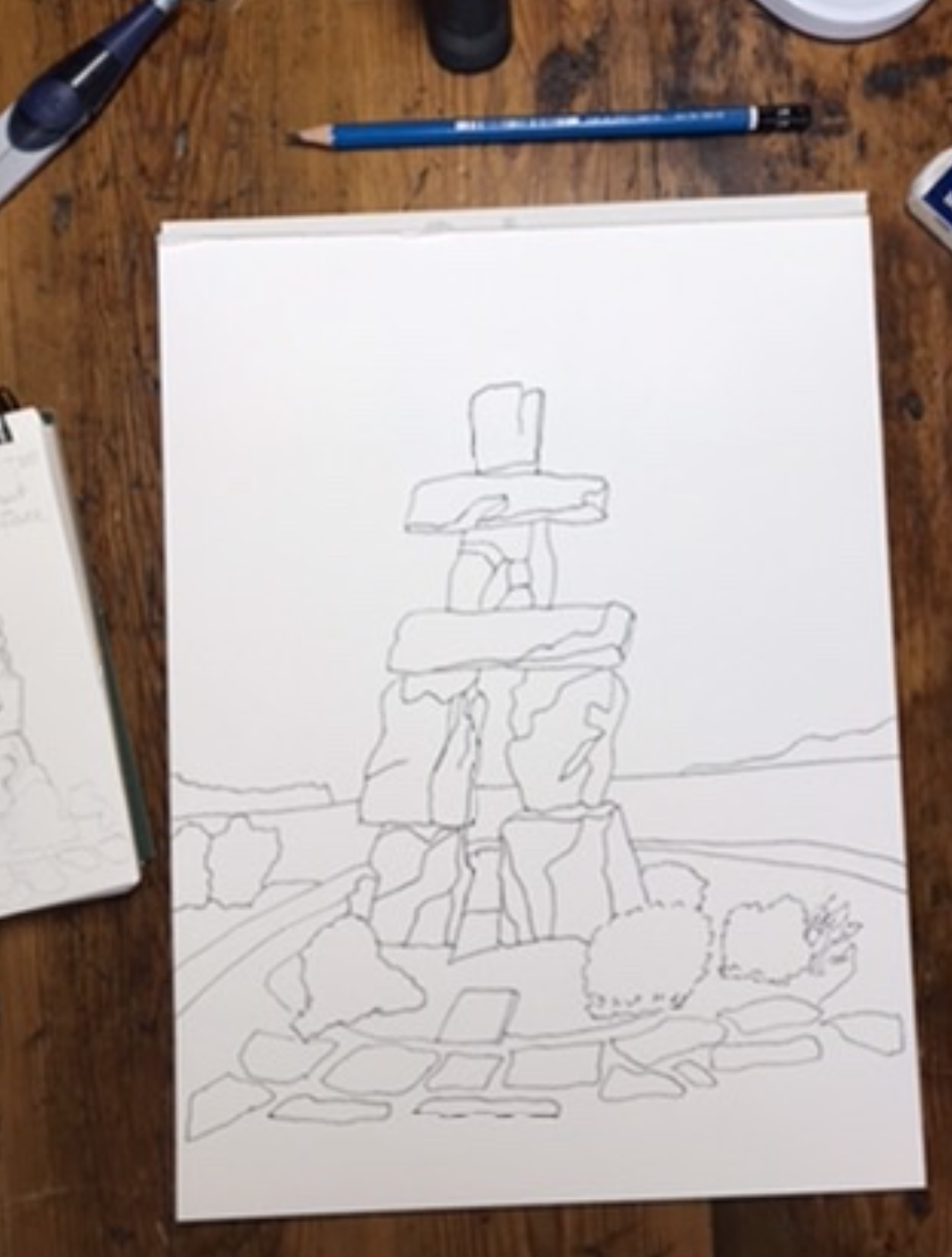 Inukshuk black outlines inukshuk-black-outlines
