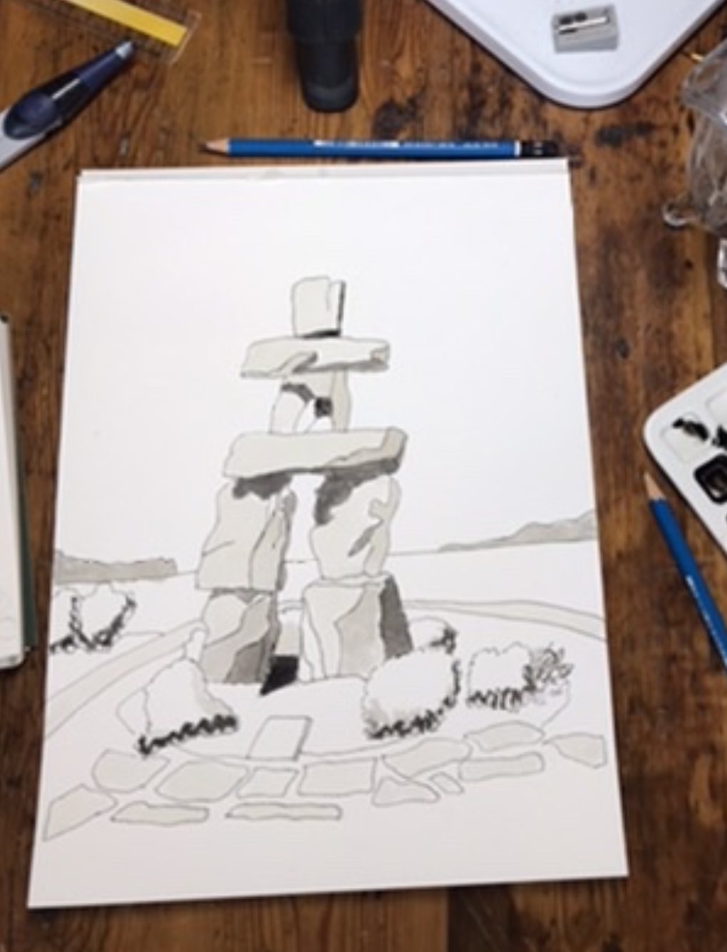 Inukshuk dark grey inukshuk-dark-grey