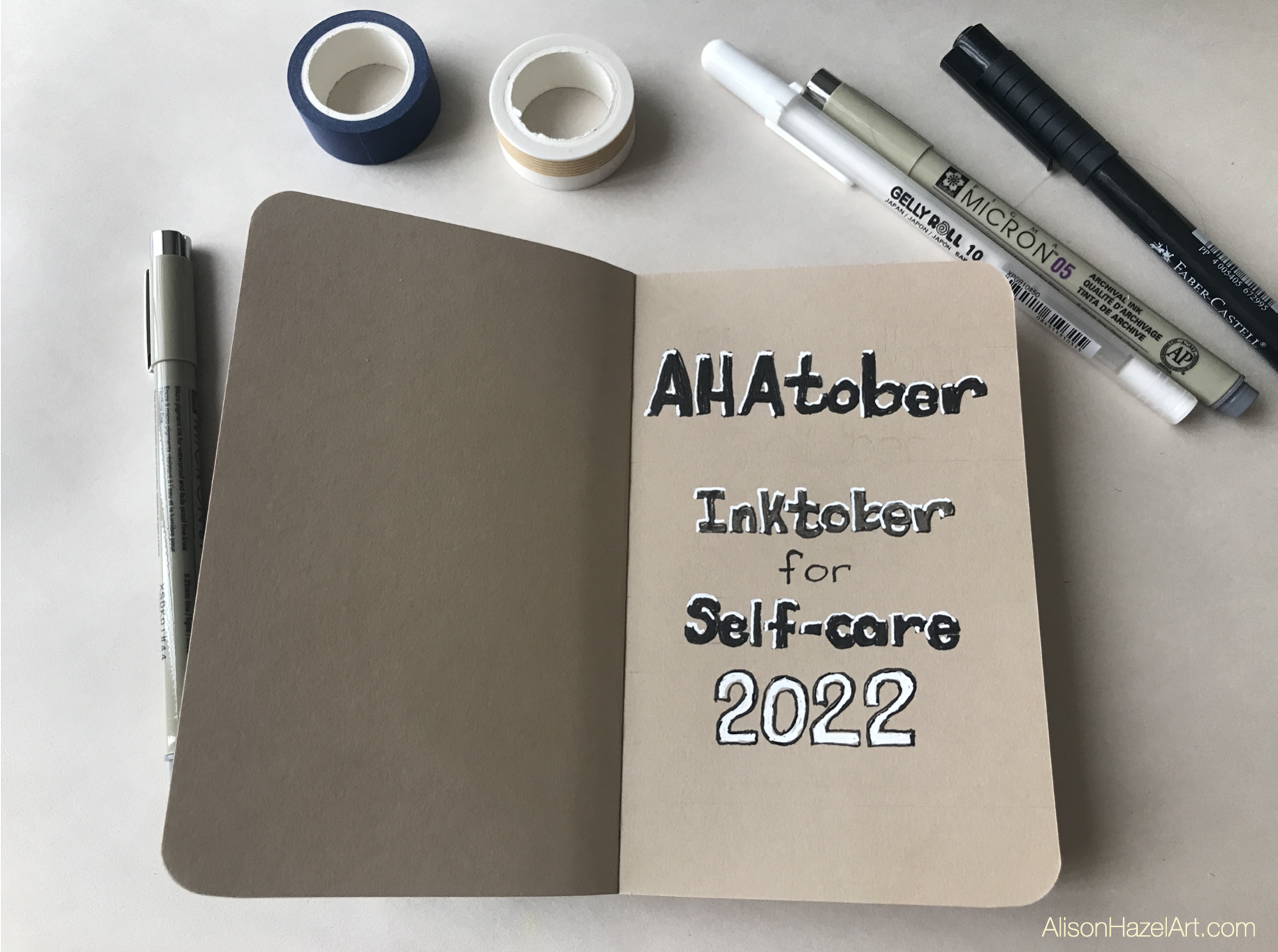 AHAtober journal cover page AHAtober journal cover page