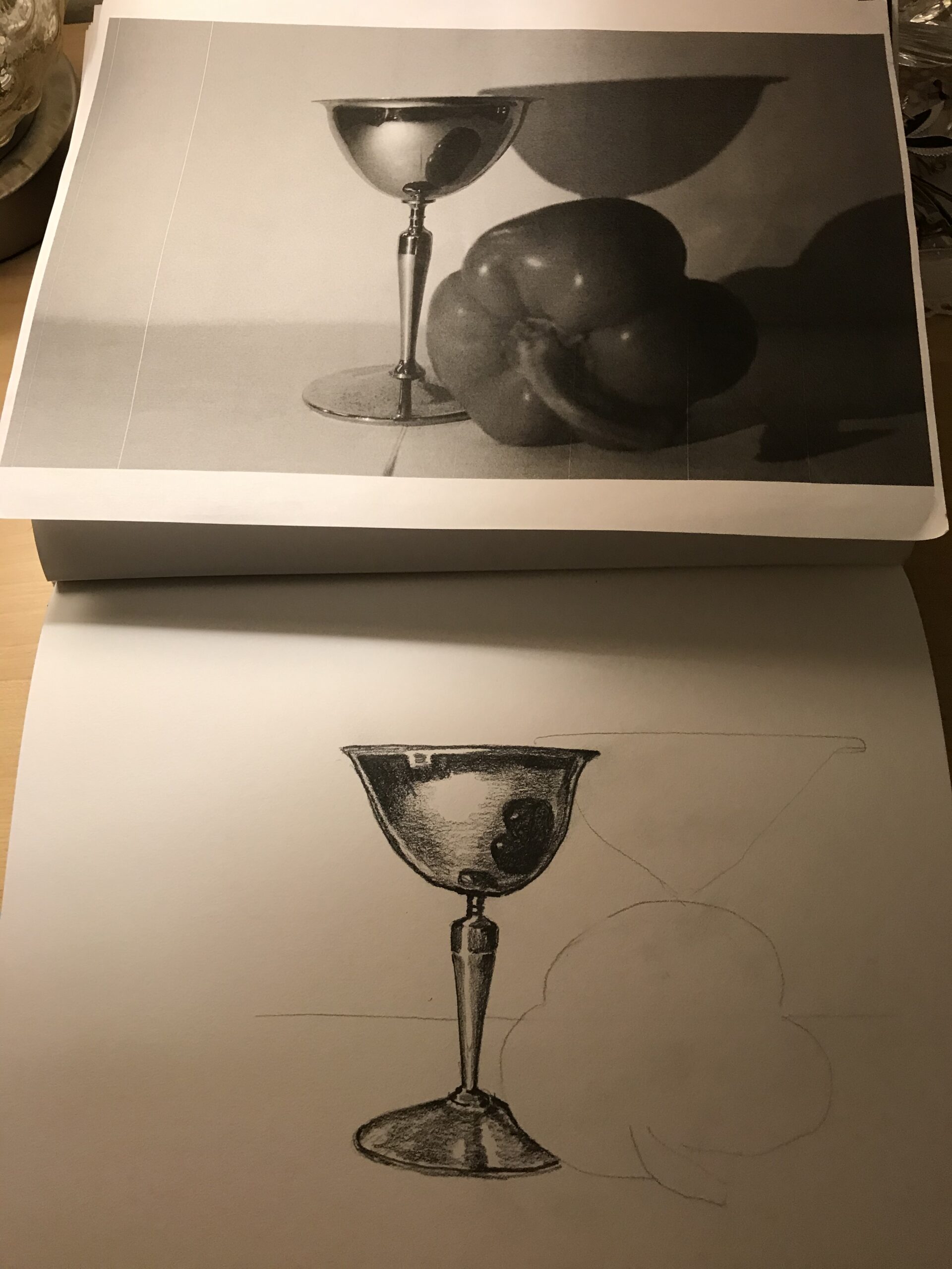 Graphite "Reflections" Alison Hazel Art