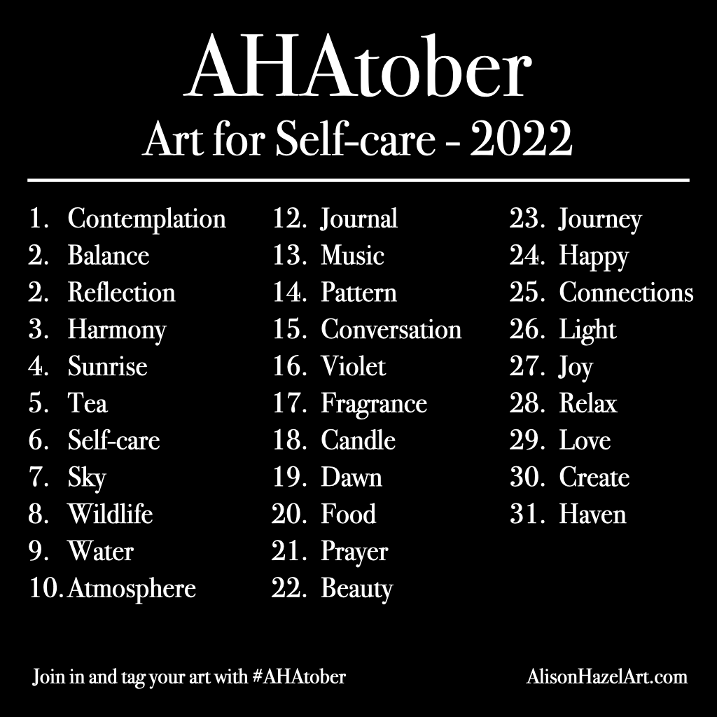 Official AHAtober 2022 prompts