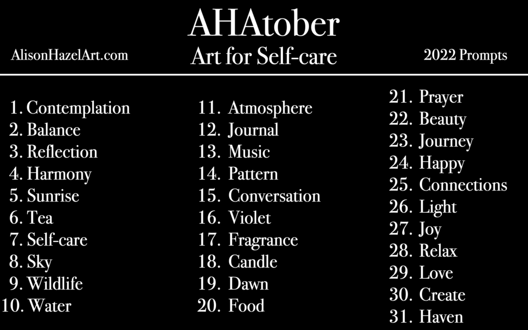AHAtober – Inktober for Self-care