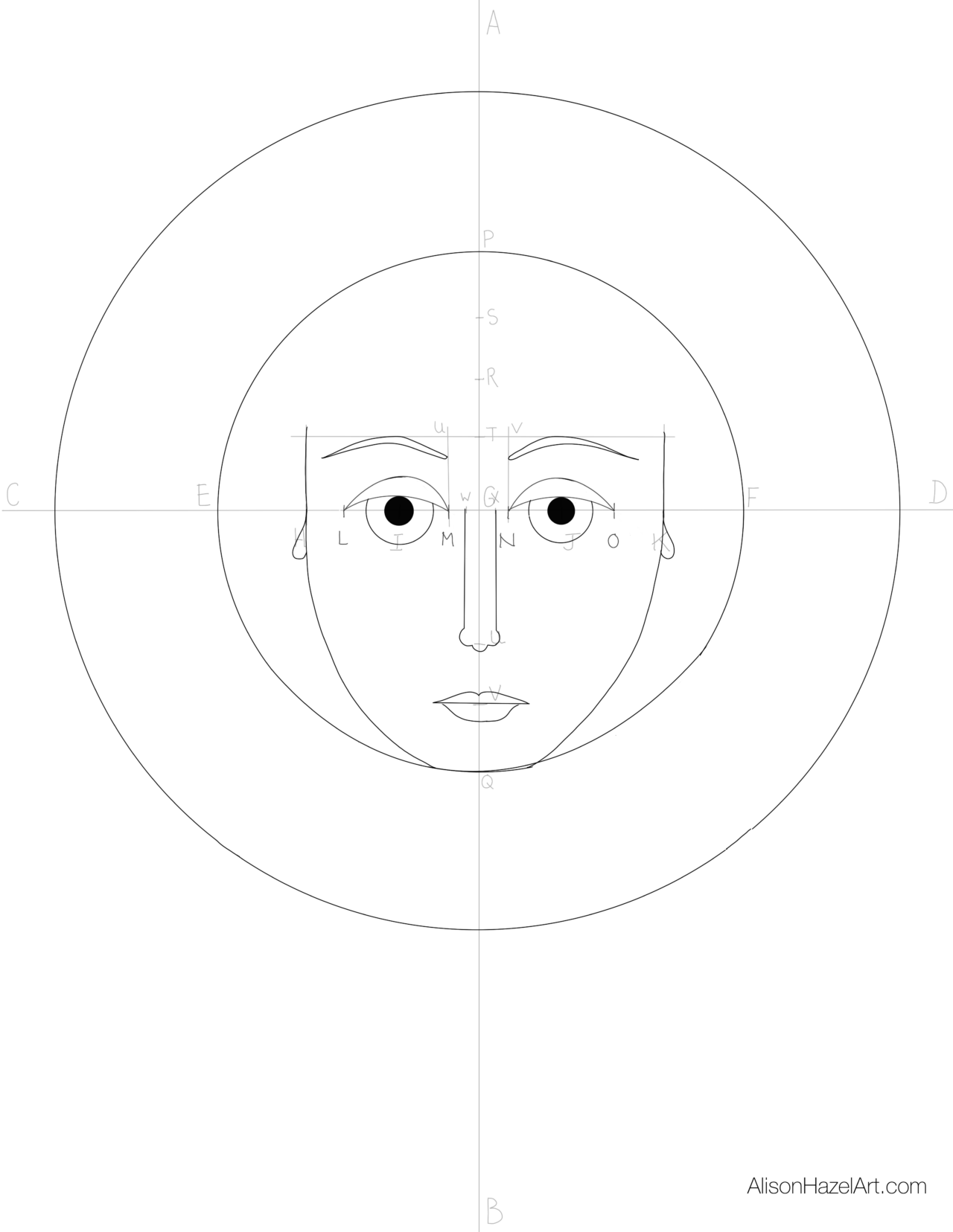 How to Draw the Face of Jesus - Alison Hazel Art